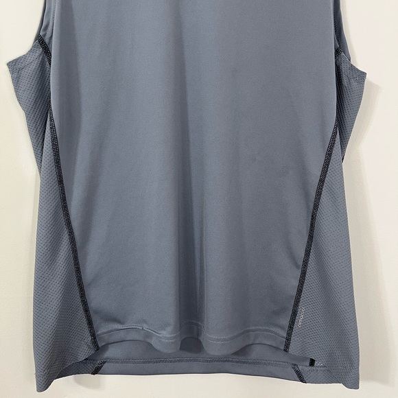 Adidas Gray Stripe Performance Muscle Tee - Picture 3 of 7
